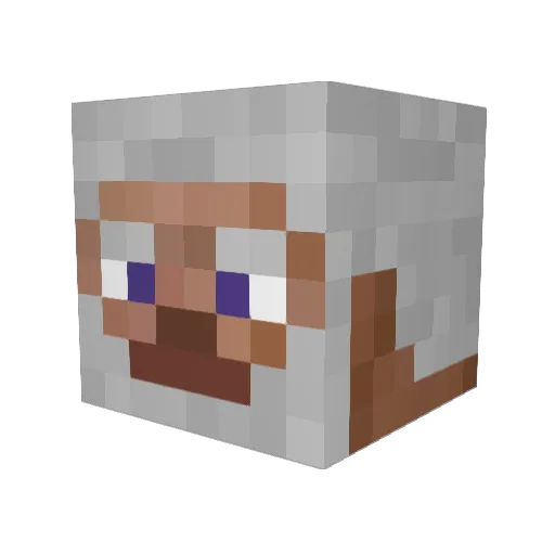 MangoPredator Minecraft avatar head, 3D render
