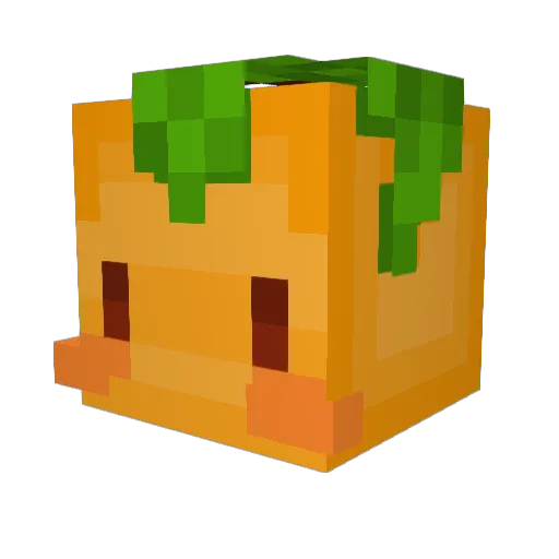 MangoQuests Minecraft avatar head, 3D render