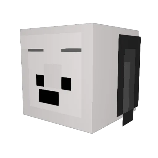 MangoStealer Minecraft avatar head, 3D render