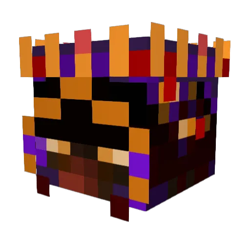 MangoTK Minecraft avatar head, 3D render