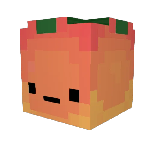 MangoTalks Minecraft avatar head, 3D render