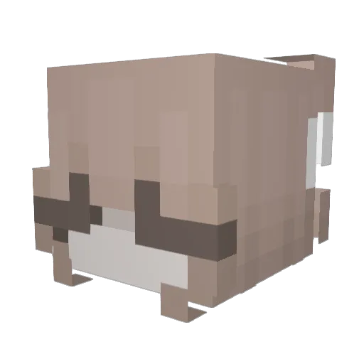 MangoZombie_ Minecraft avatar head, 3D render