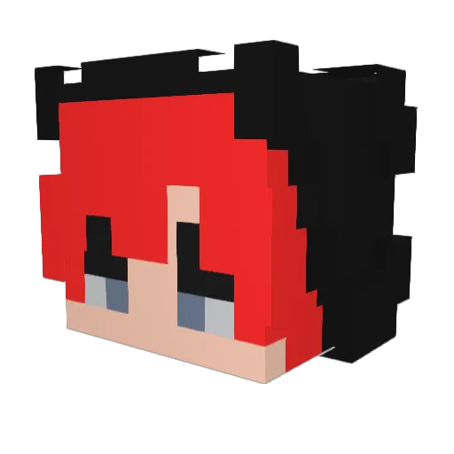 Mango_0909 Minecraft avatar head, 3D render
