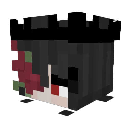 Mango_Buns Minecraft avatar head, 3D render