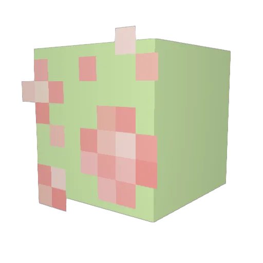 Mango_Indeed Minecraft avatar head, 3D render
