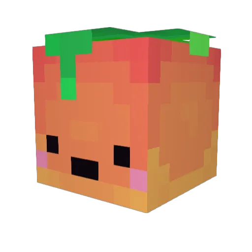 Mango_Ju1c3r Minecraft avatar head, 3D render