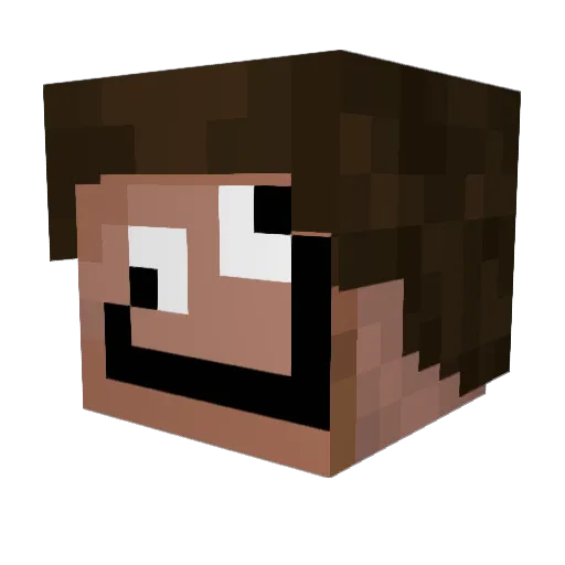 Mango_Jumbo Minecraft avatar head, 3D render