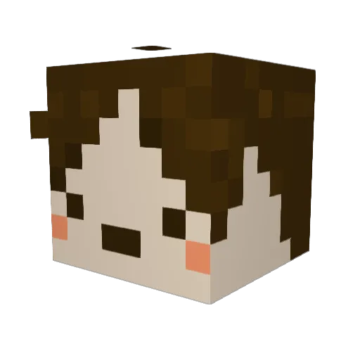 Mango_MZ Minecraft avatar head, 3D render