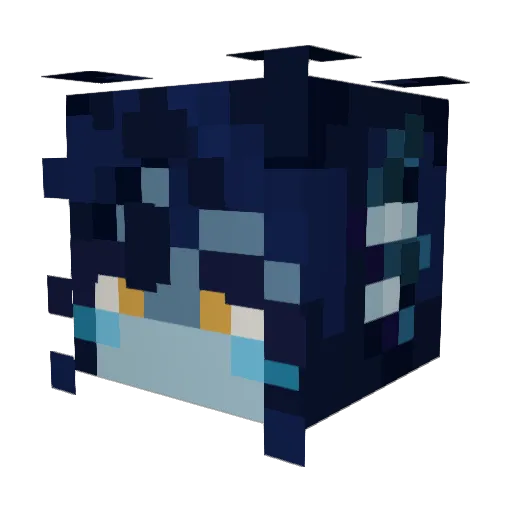 Mango_Mishap Minecraft avatar head, 3D render