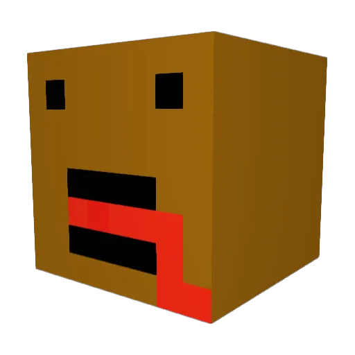 Mango___o Minecraft avatar head, 3D render