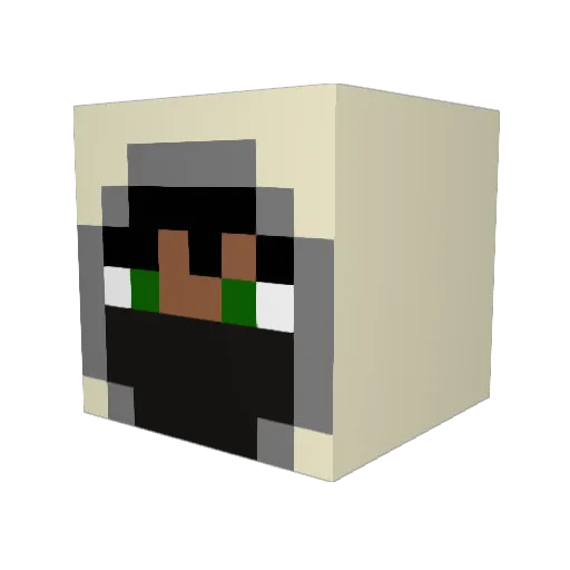 Mango_the_Fruit Minecraft avatar head, 3D render