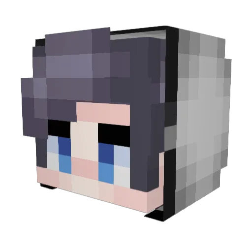 Mangoesz Minecraft avatar head, 3D render
