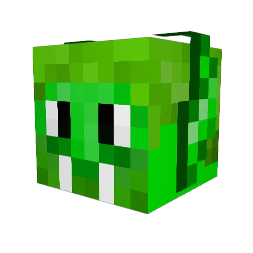 Mangofrikadelle Minecraft avatar head, 3D render