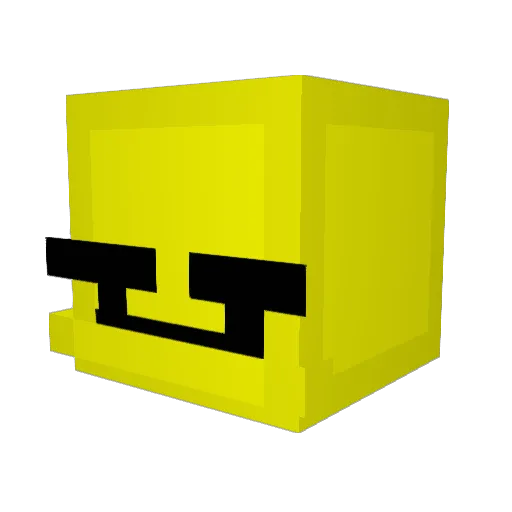 Mangogo_ Minecraft avatar head, 3D render