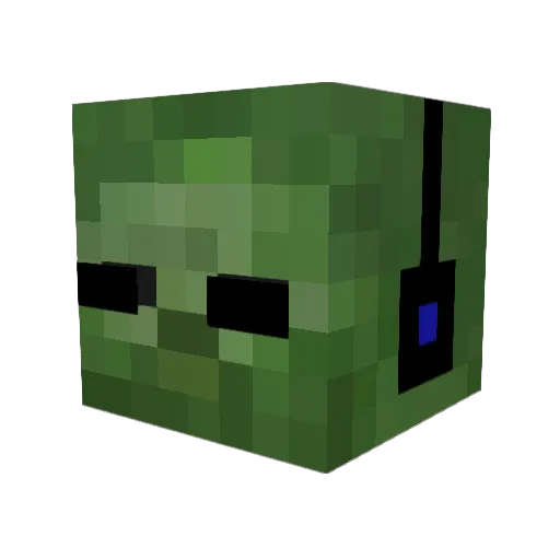 Mangoking10 Minecraft avatar head, 3D render