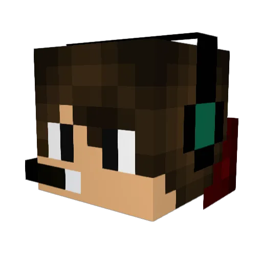 MangolovesPapaya Minecraft avatar head, 3D render