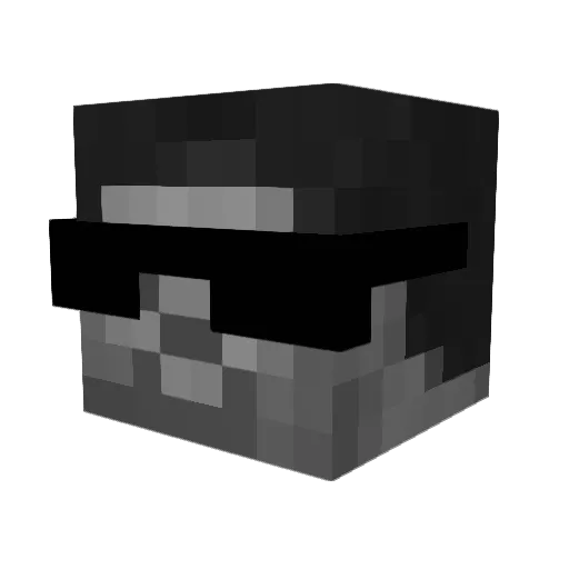 Mangrem Minecraft avatar head, 3D render