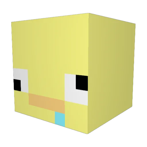 Mangthe1 Minecraft avatar head, 3D render