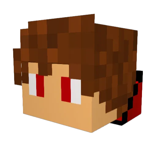 Mangyoo Minecraft avatar head, 3D render