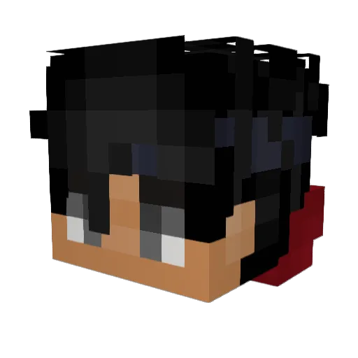 ManiConfitado Minecraft avatar head, 3D render
