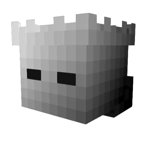 ManiMulatoe Minecraft avatar head, 3D render
