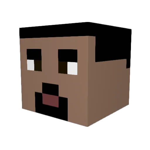 ManiTheRealOne Minecraft avatar head, 3D render
