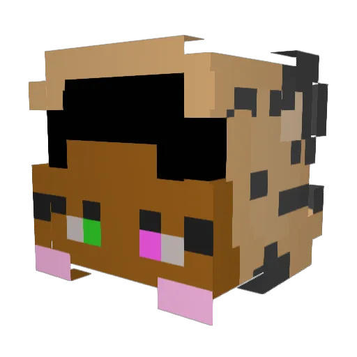 ManiXchange Minecraft avatar head, 3D render