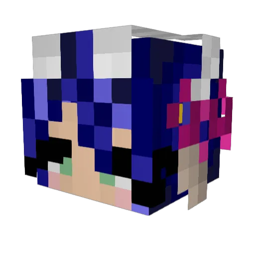 Mania_909 Minecraft avatar head, 3D render