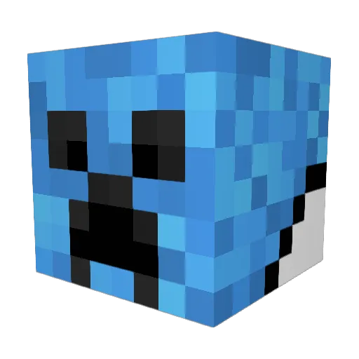 Maniac1397 Minecraft avatar head, 3D render