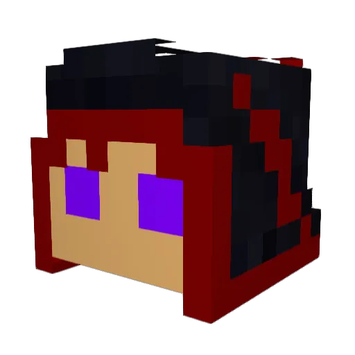 Maniac242 Minecraft avatar head, 3D render