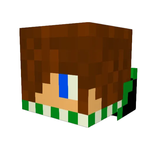 Maniac526 Minecraft avatar head, 3D render