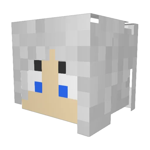 ManiacLake Minecraft avatar head, 3D render