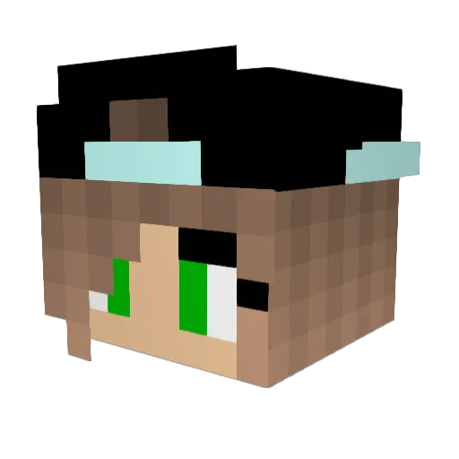 ManiacNL Minecraft avatar head, 3D render