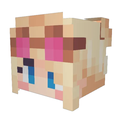 ManiakMike Minecraft avatar head, 3D render