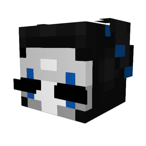ManicGambit Minecraft avatar head, 3D render