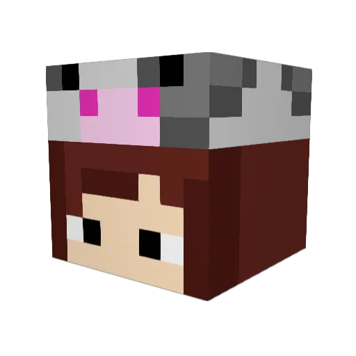 ManicMasters Minecraft avatar head, 3D render