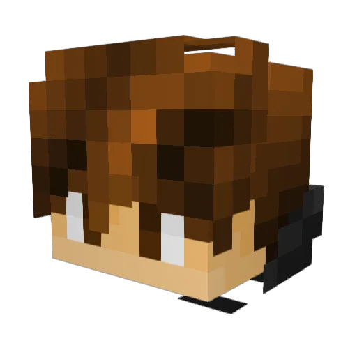 Manic_DUDE Minecraft avatar head, 3D render
