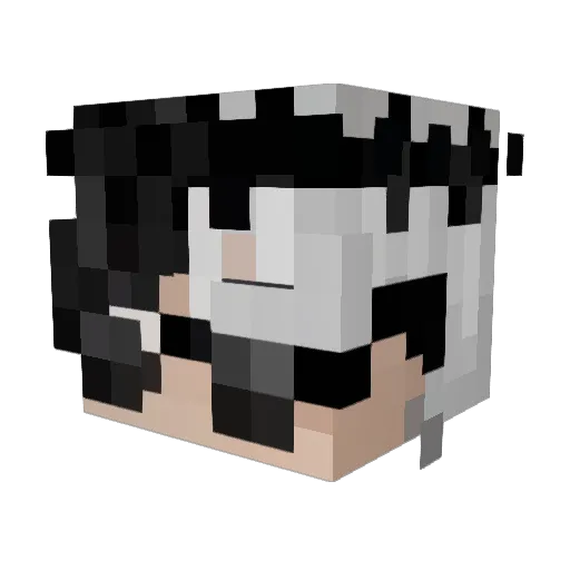 Manic_Loki Minecraft avatar head, 3D render