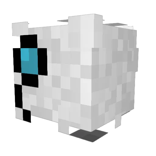 Maniclipse Minecraft avatar head, 3D render