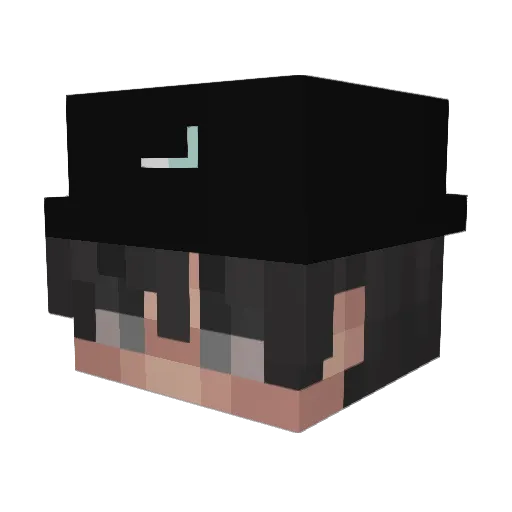 ManiekBaniek Minecraft avatar head, 3D render