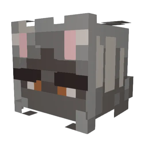 ManiekRozmaryn Minecraft avatar head, 3D render