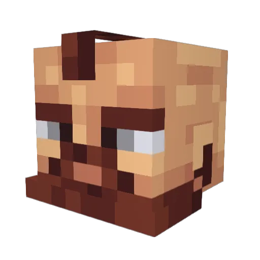 Maniekx Minecraft avatar head, 3D render