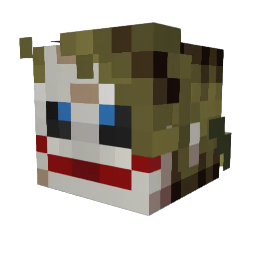 Manifest_Fear Minecraft avatar head, 3D render
