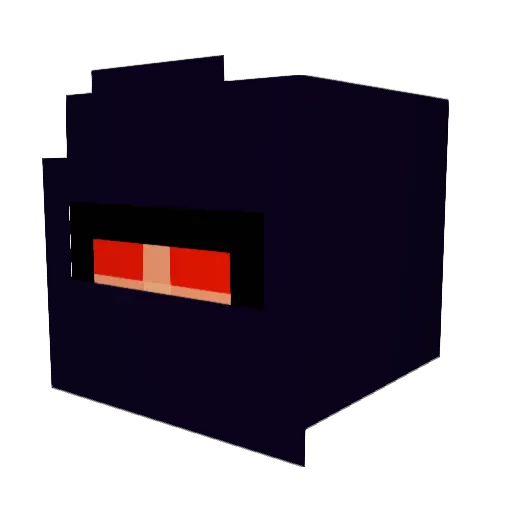 Maniloc Minecraft avatar head, 3D render
