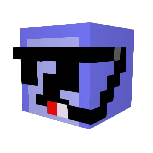Manim2_ Minecraft avatar head, 3D render