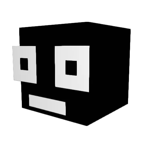 ManinB Minecraft avatar head, 3D render