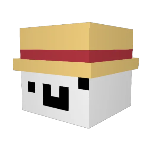 Manirako Minecraft avatar head, 3D render