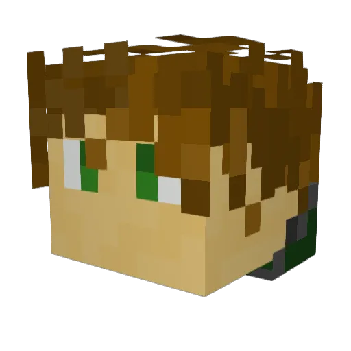 Maniuk26 Minecraft avatar head, 3D render