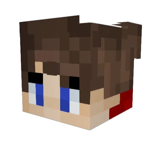 Maniv Minecraft avatar head, 3D render