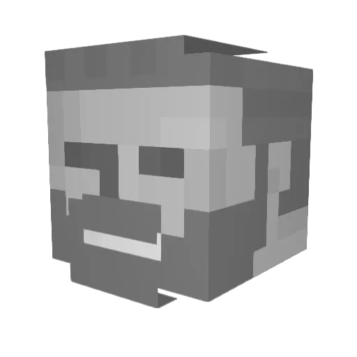 Manjo4013 Minecraft avatar head, 3D render
